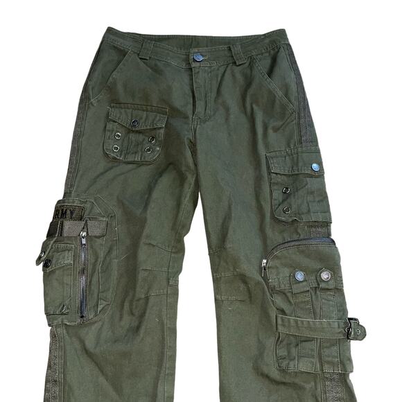 Free Knight Japan Green Cargo Tactical Army Military Pants Size 29 - Picture 2 of 9
